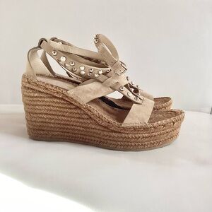 Jimmy Choo Danica 110mm Espadrille Wedge Heel Sandals NWOT SZ 11/41
